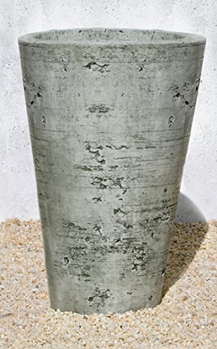 Campania International P-422A-TR Saguaro Planter large Travertine Finish