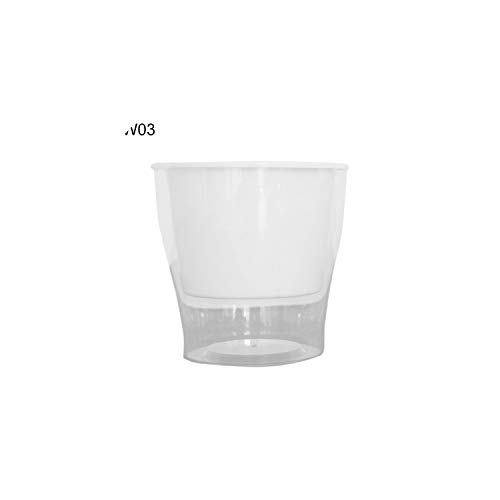 Lazy Flower Pots Hydroponics Plant Holder Free Watering Succulent Plant Container Transparent Plastic Vases Gardening SuppliesW03