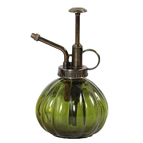 Xigeapg 1 Pcs Spray Bottle Sprinkler System Retro Old Glass Spray Bottle Watering Succulents Plants Indoors 9x16cm Dark Green