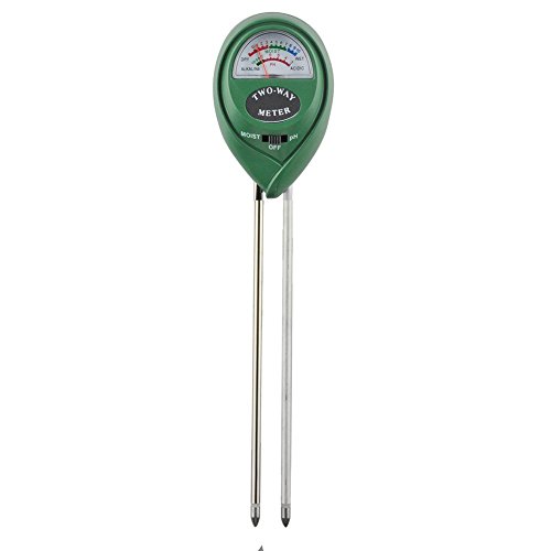 XLUX T12 2 in 1 Soil pH and Moisture Sensor Meter Tester for Outdoor Indoor Plants Gardens Grass Lawn