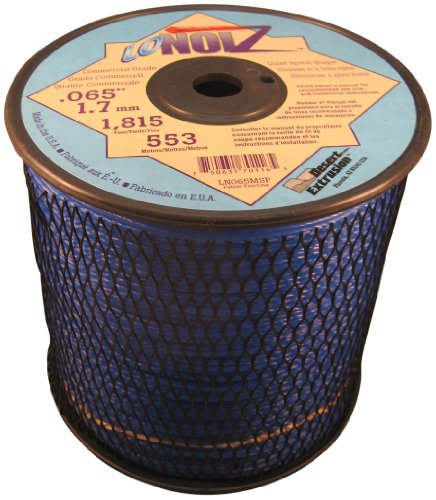 Lonoiz .065-inch 3-pound Spool Commercial Grade Spiral Twist Quiet Grass Trimmer Line, Blue Ln065msp-2