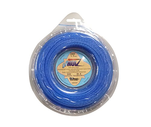 Lonoiz .065-inch-by-300-foot Spool Commercial Grade Spiral Twist Quiet 1/2-pound Grass Trimmer Line, Blue Ln065ds-12