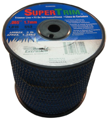 Supertrim .065-inch 3-pound Spool Home Owner Grade Round Grass Trimmer Line, Blue Su065s3-2