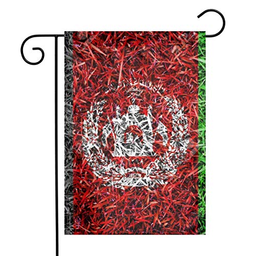 Afghanistan Flag Colorful Grass Texture Garden Flags Home Indoor Outdoor Welcome DecorationsWaterproof Polyester Yard Decorative rnFor Game Family Party Banner