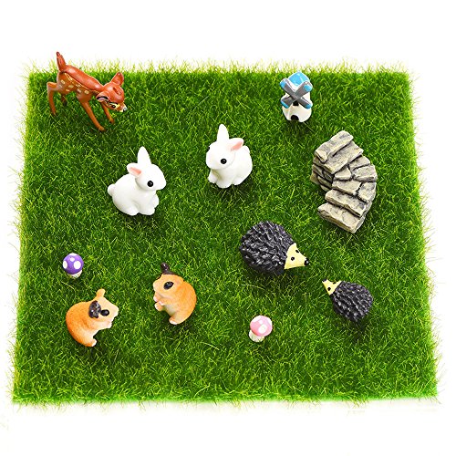 Outus 12 Pieces Miniature Ornaments For Diy Fairy Garden Dollhouse Decoration