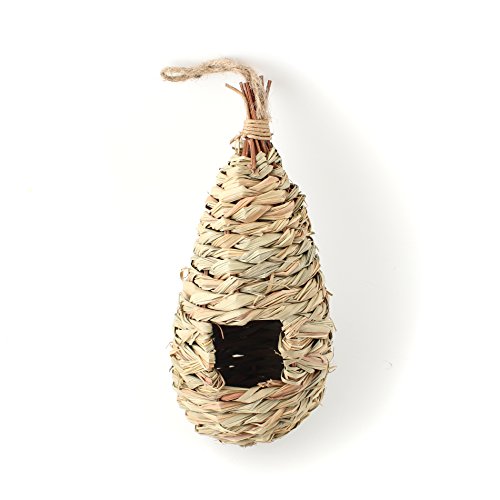 Natural Grass Woven Hanging Birdhouse Nest