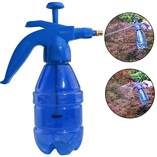 boeray 800ml Large Pressurized Hand Sprayer Plant Water Mister Sprayer Lawn Mister for Plant Flower Garden and Lawn Care Wash Car Clean Furniture - Blue