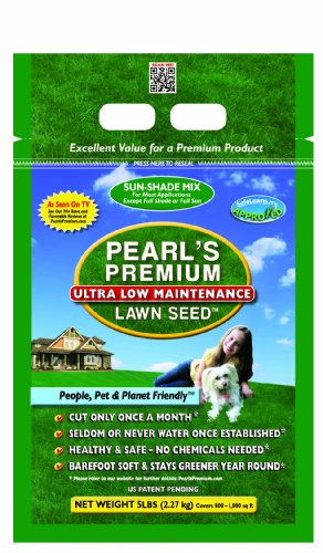 Pearls Premium Ultra Low Maintenance Lawn Seed 5-Pound SunShade Blend