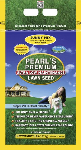 Pearls Premium Ultra Low Maintenance Lawn Seed 5-Pound Sunny Blend