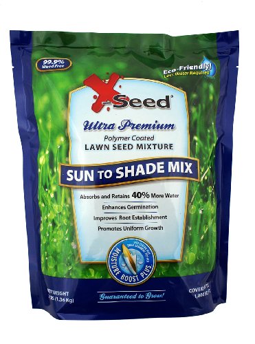 X-Seed Moisture Boost Plus Sun to Shade Lawn Seed Mixture 3-Pound