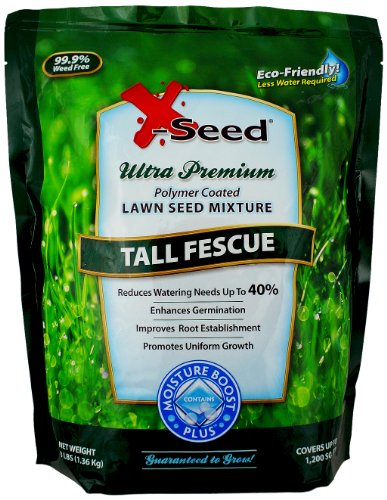 X-Seed Moisture Boost Plus Tall Fescue Lawn Seed Mixture 3-Pound