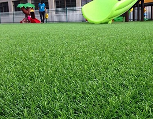 Synturfmats Premium Indooroutdoor Green Artificial Grass Rug - 33x65 Decorative Synthetic Turf Runner Rugs Carpet with Drainage Holes 45 Inch Blade Hieght