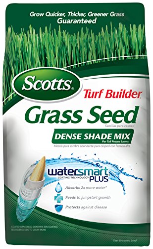 Scotts 18341 Turf Builder Dense Shade Mix for Tall Fescue Lawns Grass Seed 4 Pack 7 lb