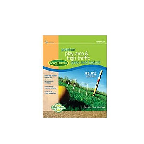 Barenbrug Usa Green Thumb 528283 Premium Play Area And High Traffic Grass Seed 8-pound