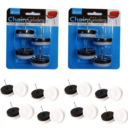 8 Plastic Nail In Chair Glides1 18 Base Protects Furniture Tile Carpet Floors Model  Outdooramp Hardware Store