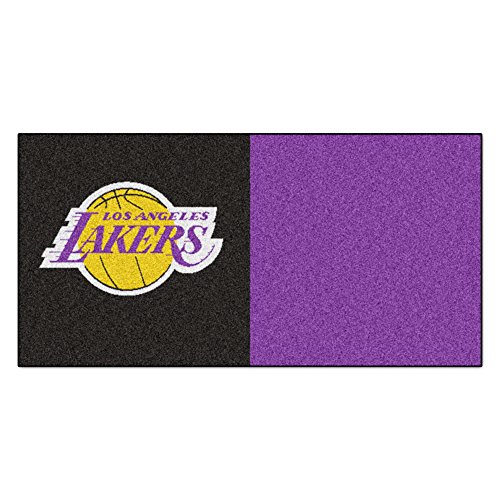 Fanmats Nba Los Angeles Lakers Nylon Face Team Carpet Tiles