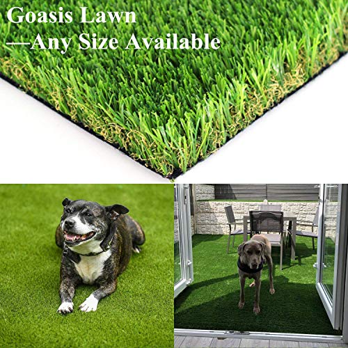 Realistic Artificial Grass Turf - 6FTX8FT48 Square FT Indoor Outdoor Garden Lawn Landscape Synthetic Grass Mat