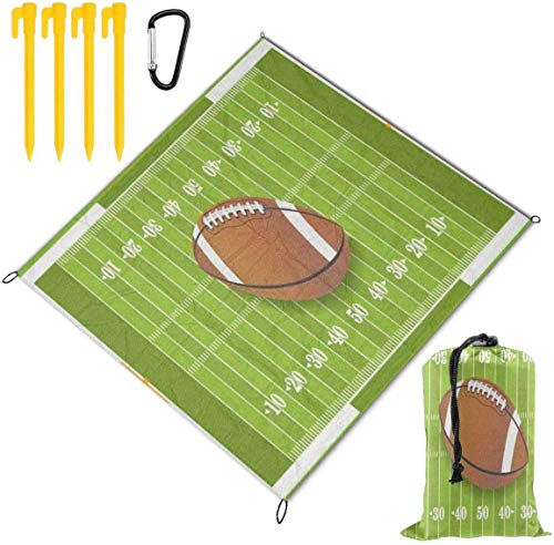 Grass Sport Football Field Waterproof Family Picnic Mat Beach Blanket for Picnic Camping Beaches Grass Travel3 Sizes 79 x 57 Inch