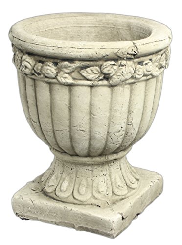 Hills Parks 6&quot X 475&quot Clay Distressed Urn Garden Statue