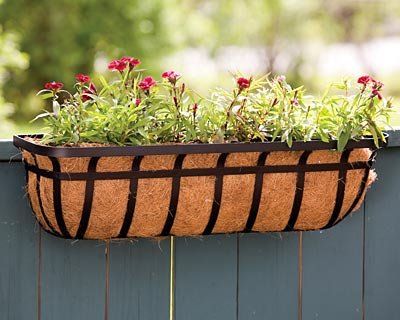 Panacea Flat Iron Series Planter Boxes Black 30&quotl 4 Pack