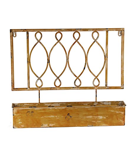 Privilege International 18372 Iron Wall Planter