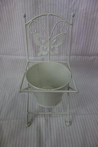 Unique Chair Shaped Indoor Planter Shabby Chic Wrought Iron