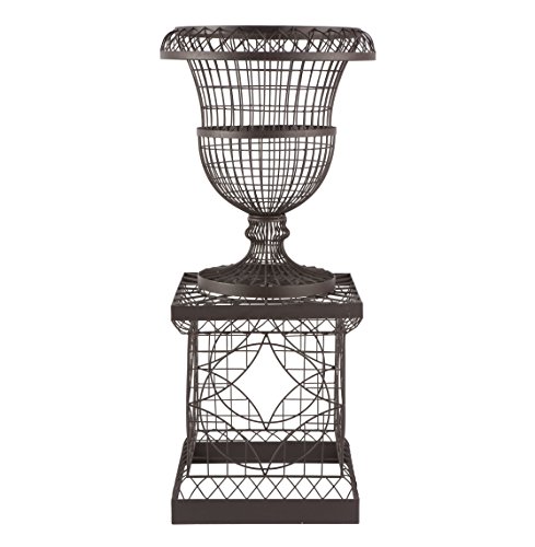 French Country Chateau Wire Frame Outdoor Urn Planter