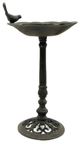 Cast Iron Bird Bath or Bird Feeder - Makes a Perfect Birthday Mothers Day or Any Occasion Gift by The Gift Basket Gallery