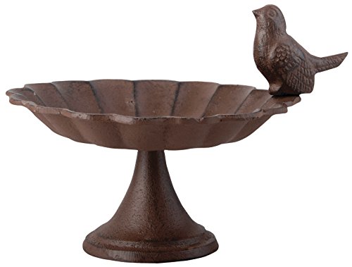 Esschert Design Fb164 Cast Iron Pedestal Birdbath Small