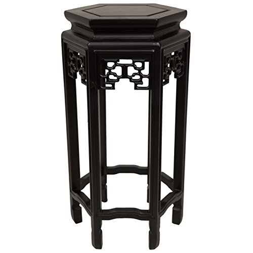 Oriental Furniture 20&quot Hexagon Plant Stand