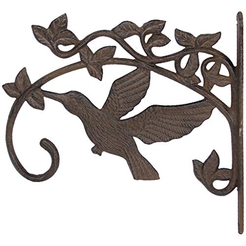 CKH Hummingbird Cast Iron Flower Basket Hanging Basket Hook Flower Pot Hook Wall Hanging Flower Basket Hanging Basket Hanging Basket Flower Hanging Orchid Hook