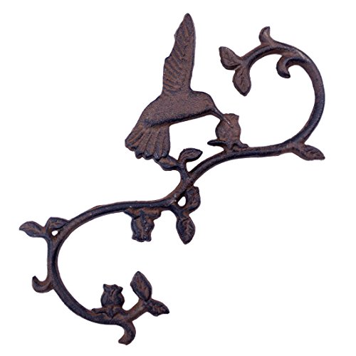 Drinking Hummingbird S Style Plant Hook Cast Iron Flower Basket Hanger 1125 Long