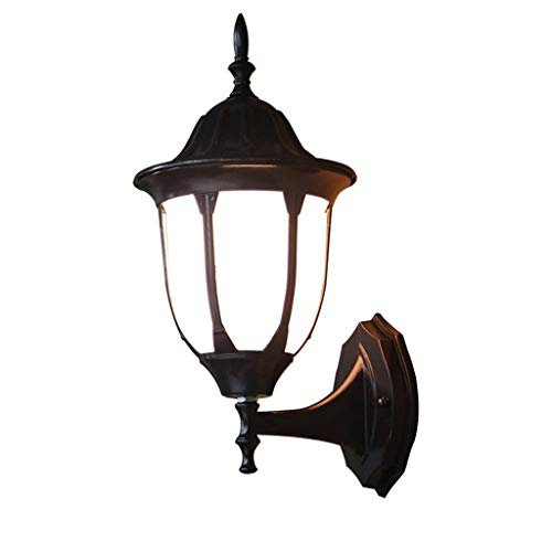 XYJGWBD Outdoor Wall Light- Outdoor Waterproof Wall Light Antique Old Wrought Iron Antique Outdoor Lamp Retro Lamp Wall Sconce Classic Terrace