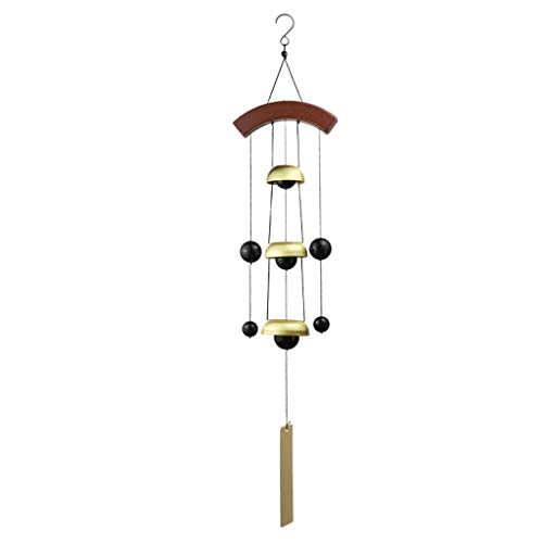 ZWS Wind Chimes Wind Chime Hanging Living Room Doorbell Wrought Iron Antique Copper Big Creative Bedroom Pastoral Pendant Soft Music Color  B