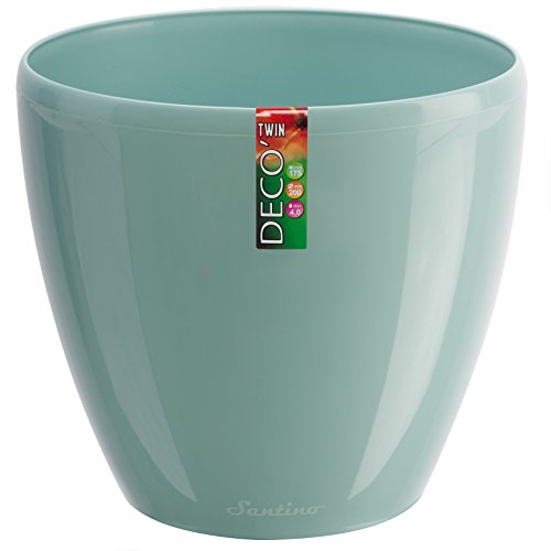 Santino Self Watering Planter Deco 67 Inch Jade Flower Pot