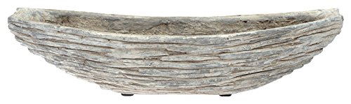 Boston International Cement Planter Boat, 15-inch