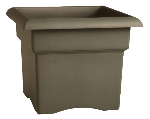 Fiskars 14 Inch Veranda 3 Gallon Box Planter, Color Cement (57714 )