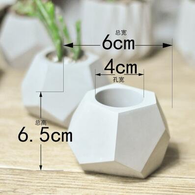 Generic silicone molds for concrete flower pot diy cement planters concrete plant pot molds concrete molds Diy Succulent Pot 65x60x40mm