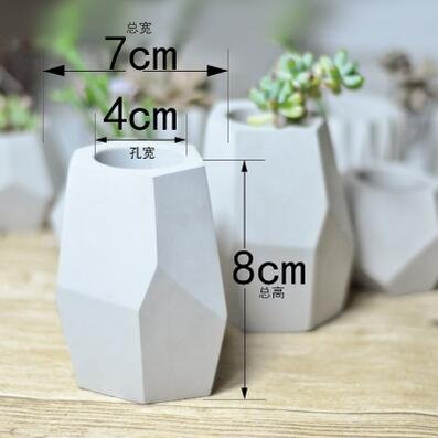 Generic silicone molds for concrete flower pot diy cement planters concrete plant pot molds concrete molds Diy Succulent Pot 80x70x40mm