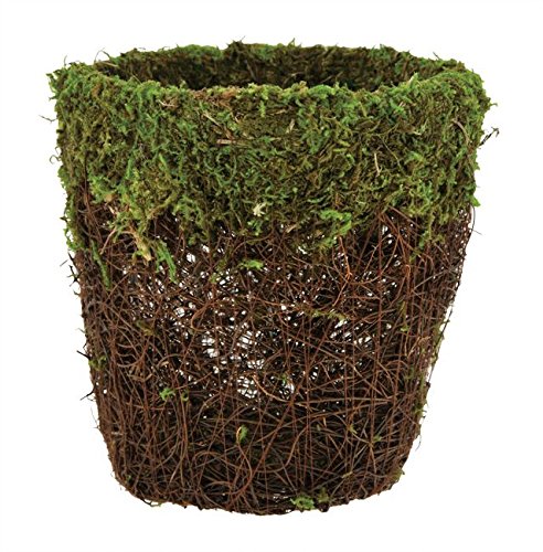 Moss and Vine Pot Cover 4 Rustic Florist Supply