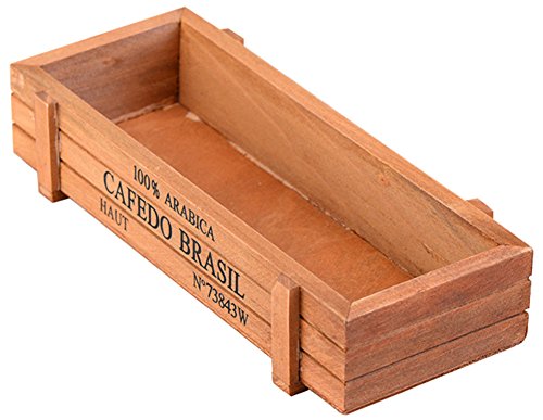 Bleumoo Wood Garden Flower Herb Planter Succulent Pot Rectangle Trough Box Plant Bed