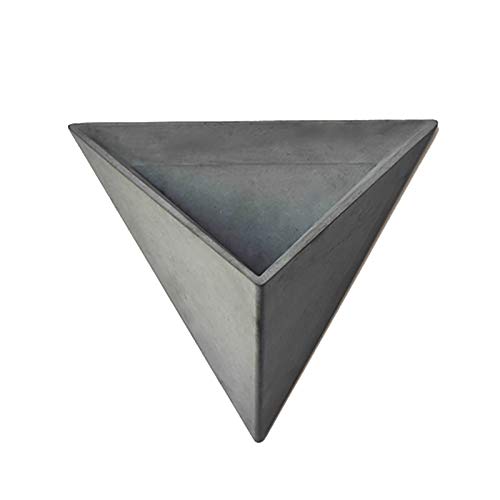 Flowerpot Silicone Concrete Mold Triangular Polyhedron Handmade Cement Planter Mould