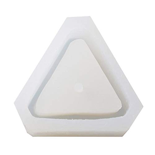 SUPVOX Triangle DIY Garden Planter Silicone Molds Concrete Molds Flower Pot Candle Soap Bottle Multi Succulents Plants Cement Planter Mold Home Decorate