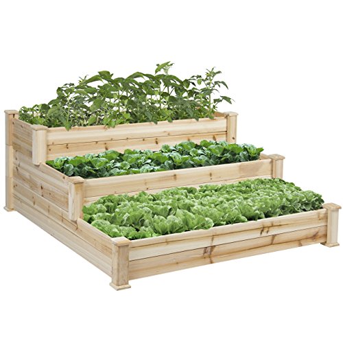 Best Choice Products Raised Vegetable Garden Bed 3 Tier Elevated Planter Kit Gardening Vegetable
