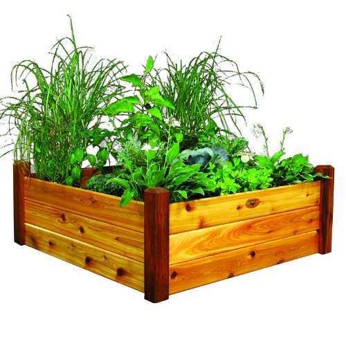 Gronomics RGBT 48-48S 48-Inch by 48-Inch by 19-Inch Raised Garden Bed Finished