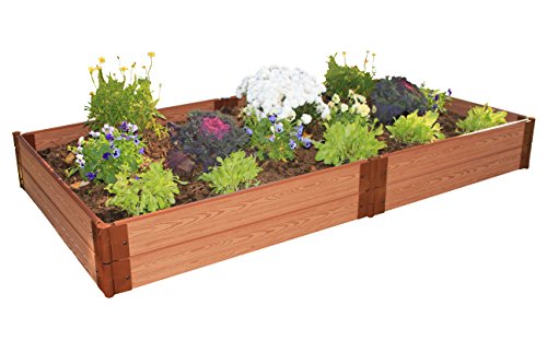 One Inch Series 4ft x  8ft x 11in Composite Raised Garden Bed Kit