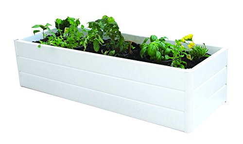 NUVUE Products Patio Garden Box 16Wide x 445 Long x 115 High - White