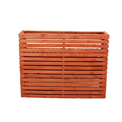 Rectangle Raised Flower Bed Flower Stand Indoor Outdoor Table Planter Freestanding Yard Garden Wood Preservative Wood Trough Restaurant Courtyard Wooden Fence Fence