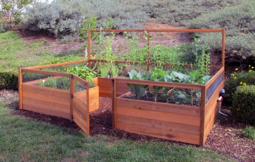 Fenced Raised Garden Bed Kit - 8x12