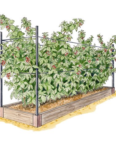 Raised Garden Bed Raspberry Bed Kit